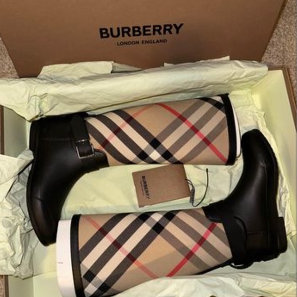 Burberry Rubber Rain Boots - Picture 1 of 6